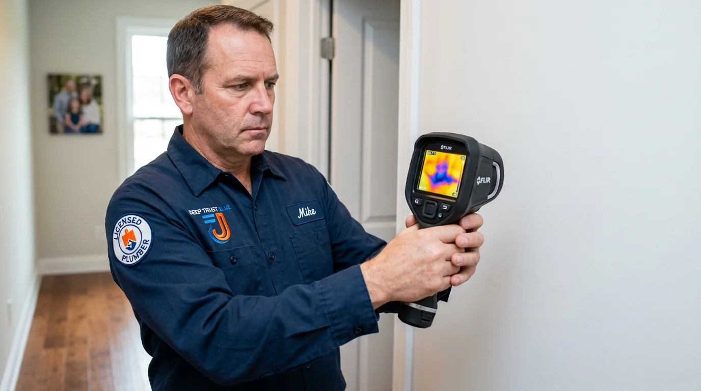 Thermal imaging leak detection by Johns Plumbing LLC in Canandaigua